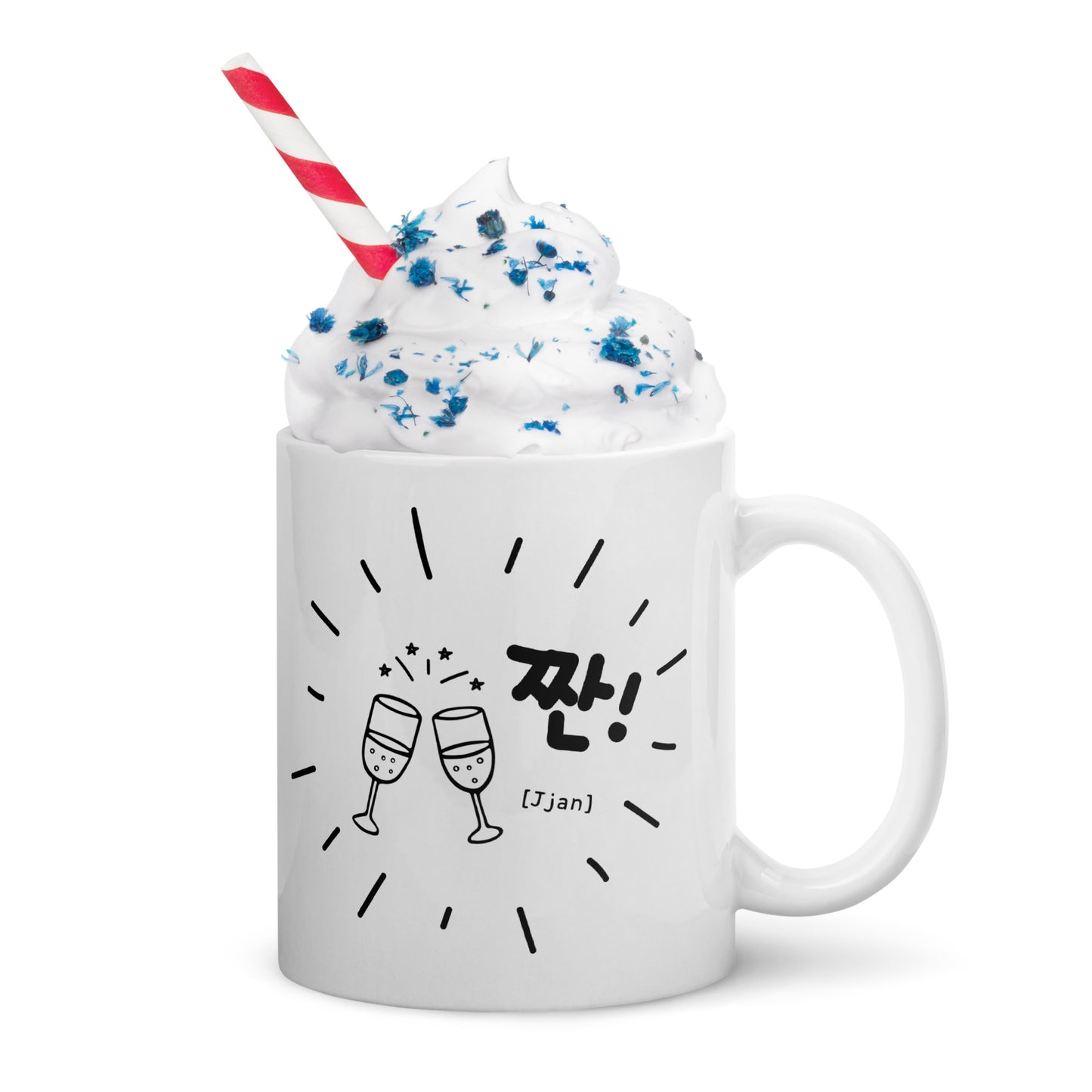 JJan! Cheers Mug with Learning Korean