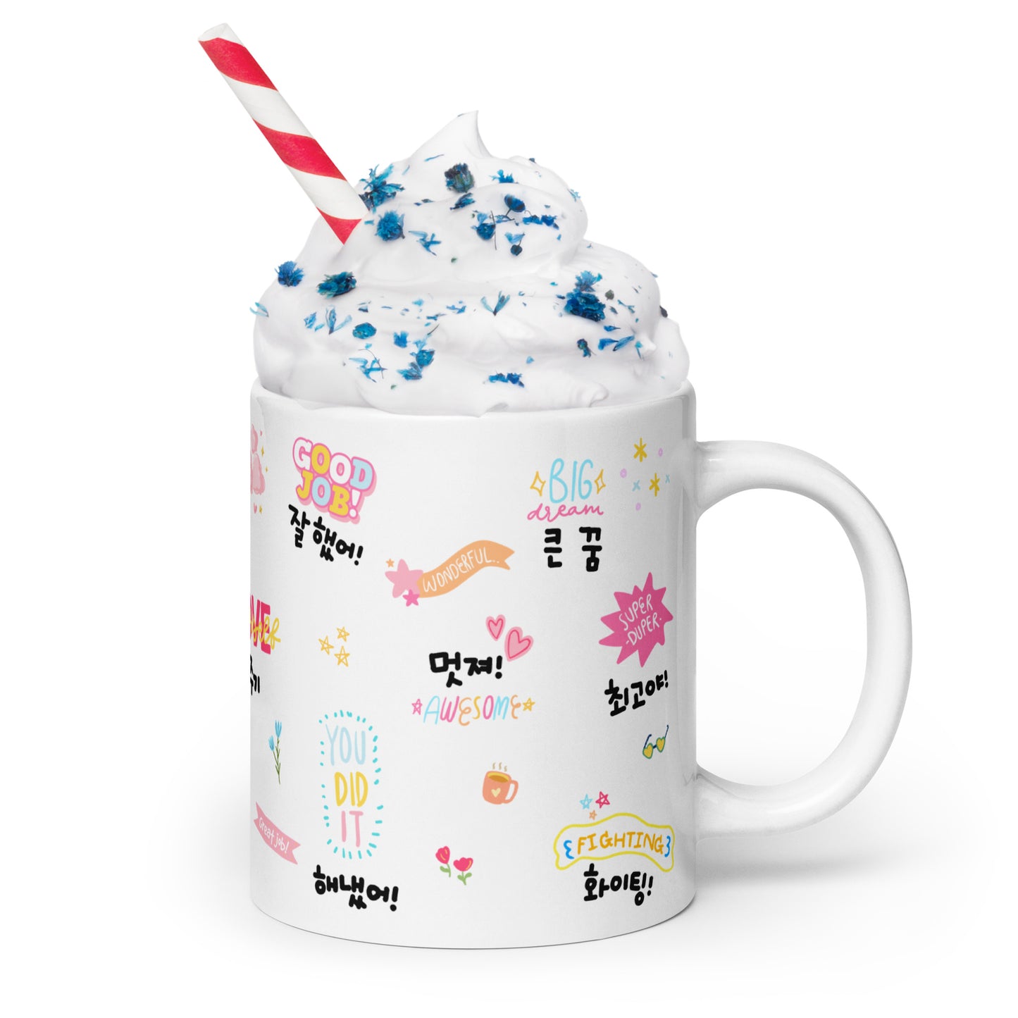 Motivational Mug with Learning Korean