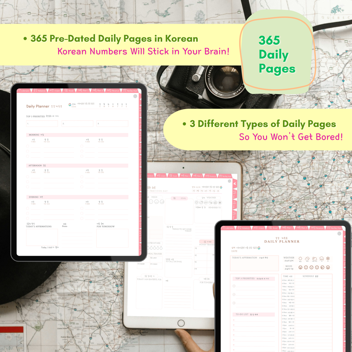2027 Planner with Learning Korean | Bilingual | Korean-English