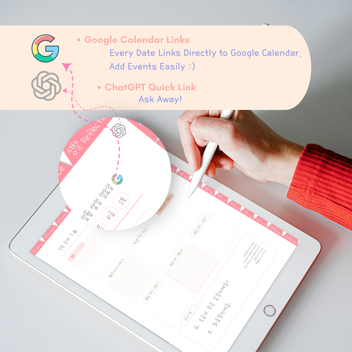 2027 Planner with Learning Korean | Bilingual | Korean-English