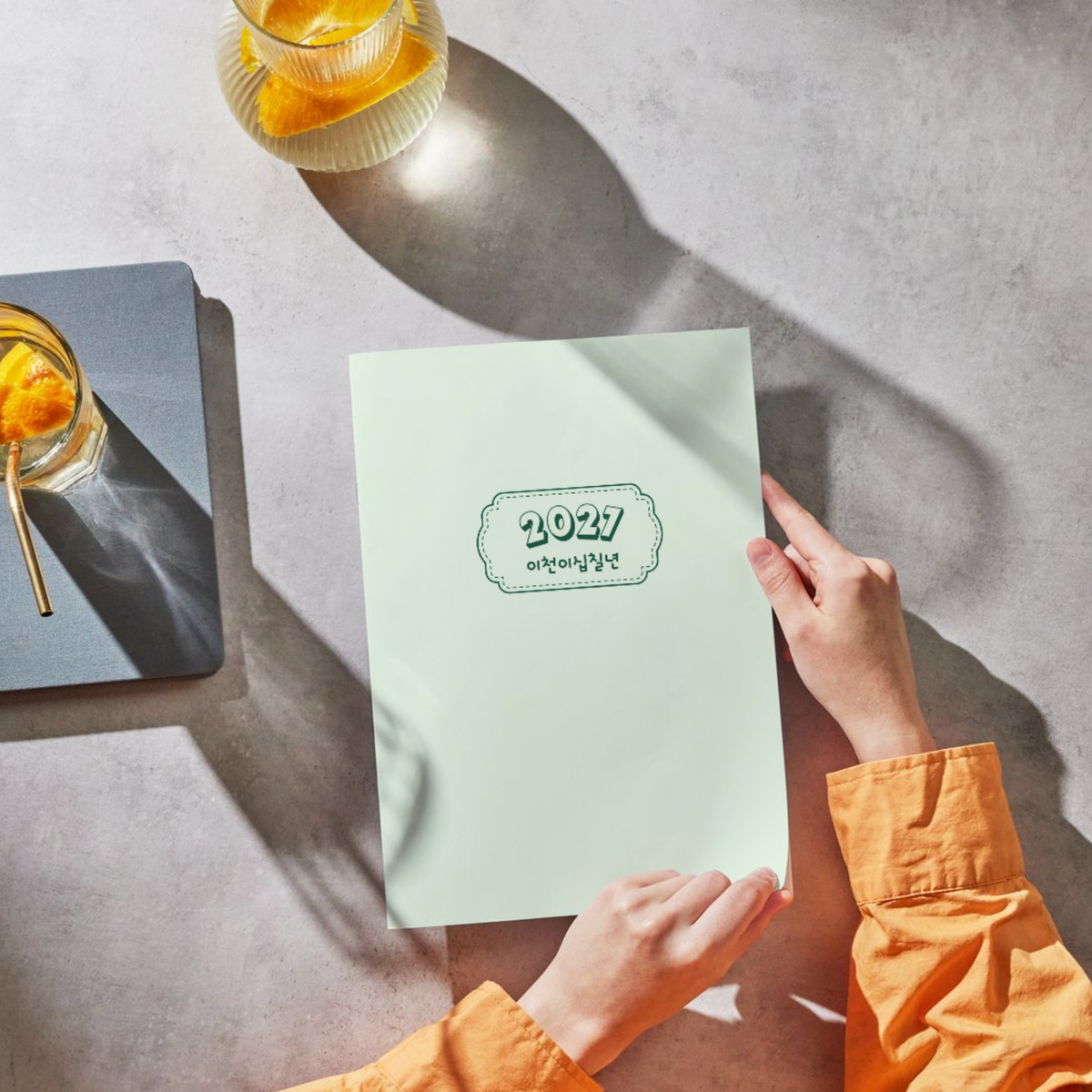 2027 Korea Color Planner Notebook | Hangul Learning Journal