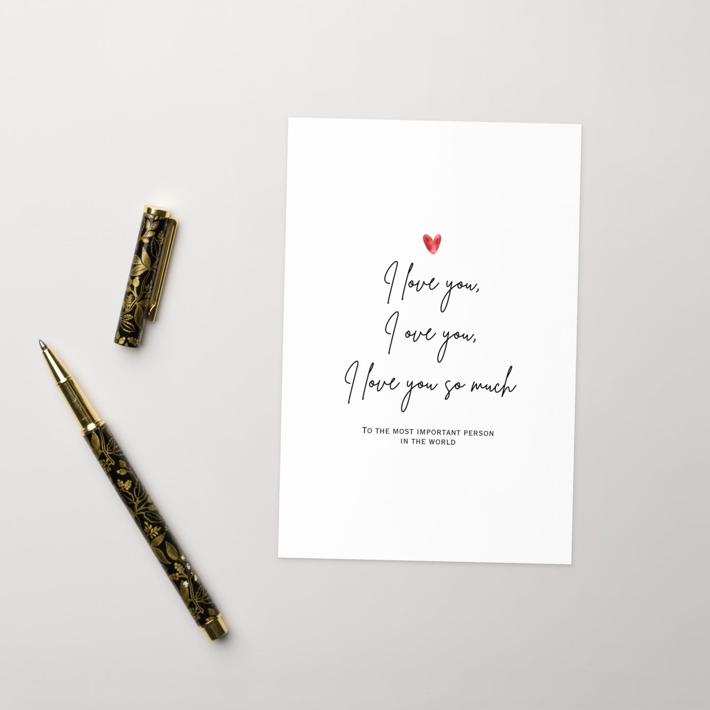 Saranghae Greeting Card with Learning Korean