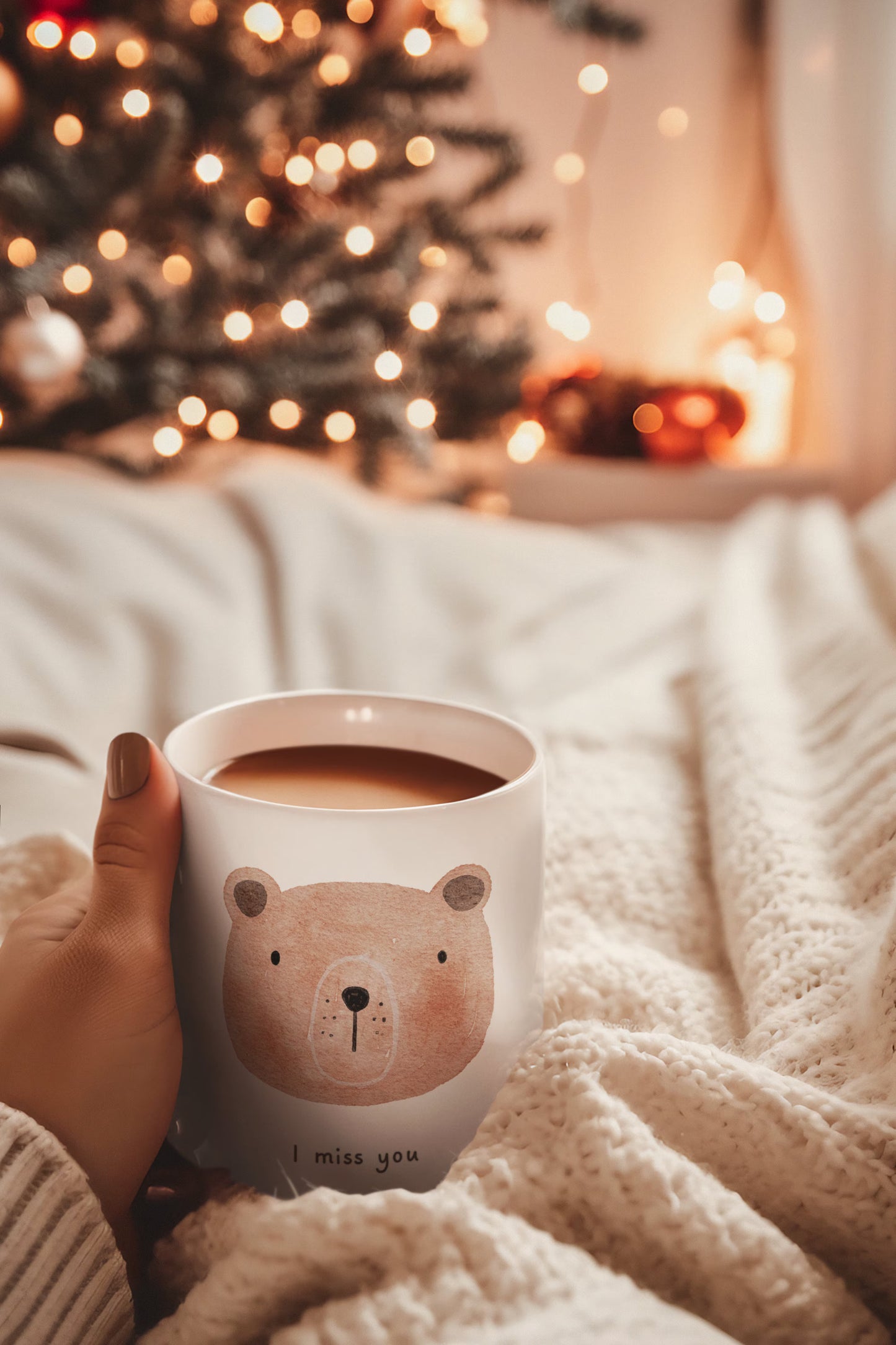 Bogosipo I Miss You white mug with Learning Korean