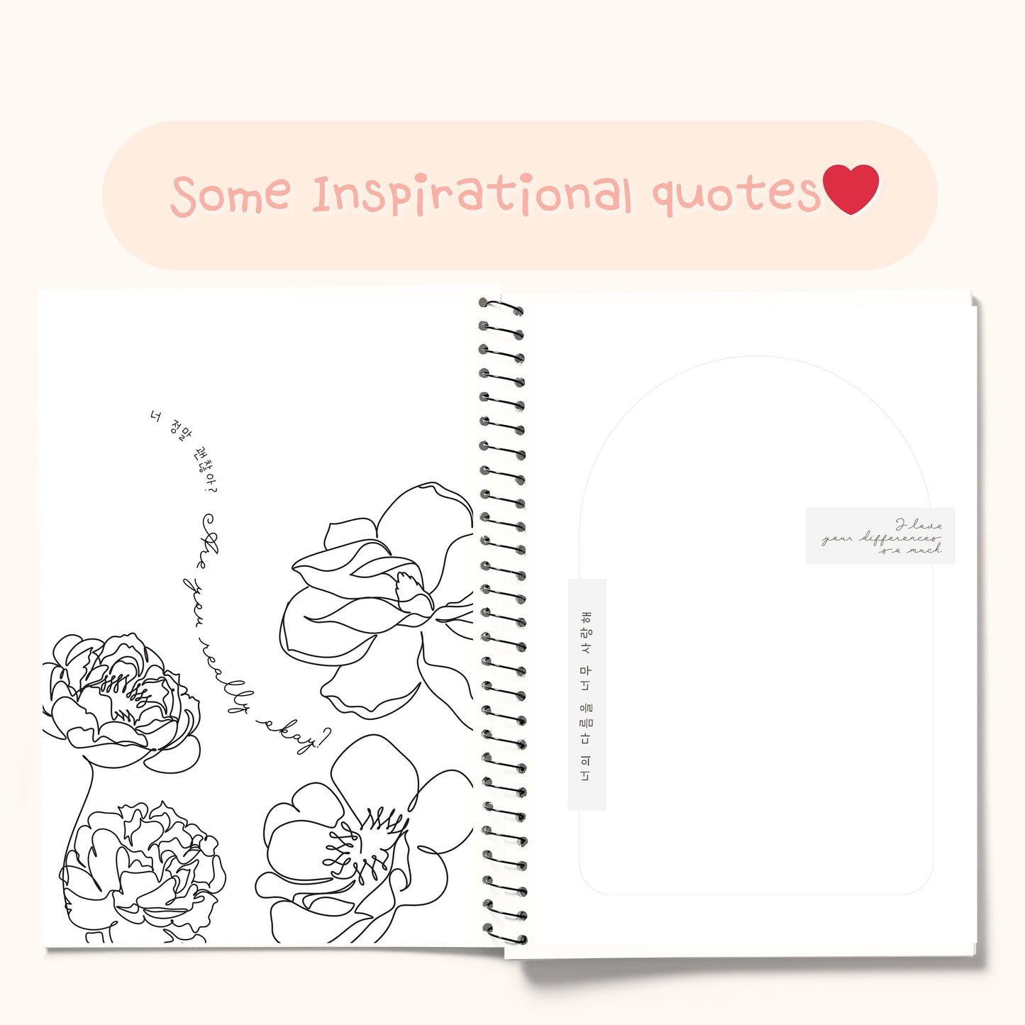 Some Korean Notebook with K-drama lines
