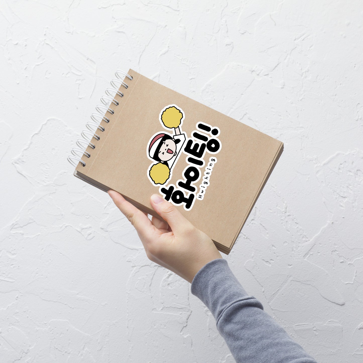 Hwighting Bubble-free Cute stickers with Learning Korean