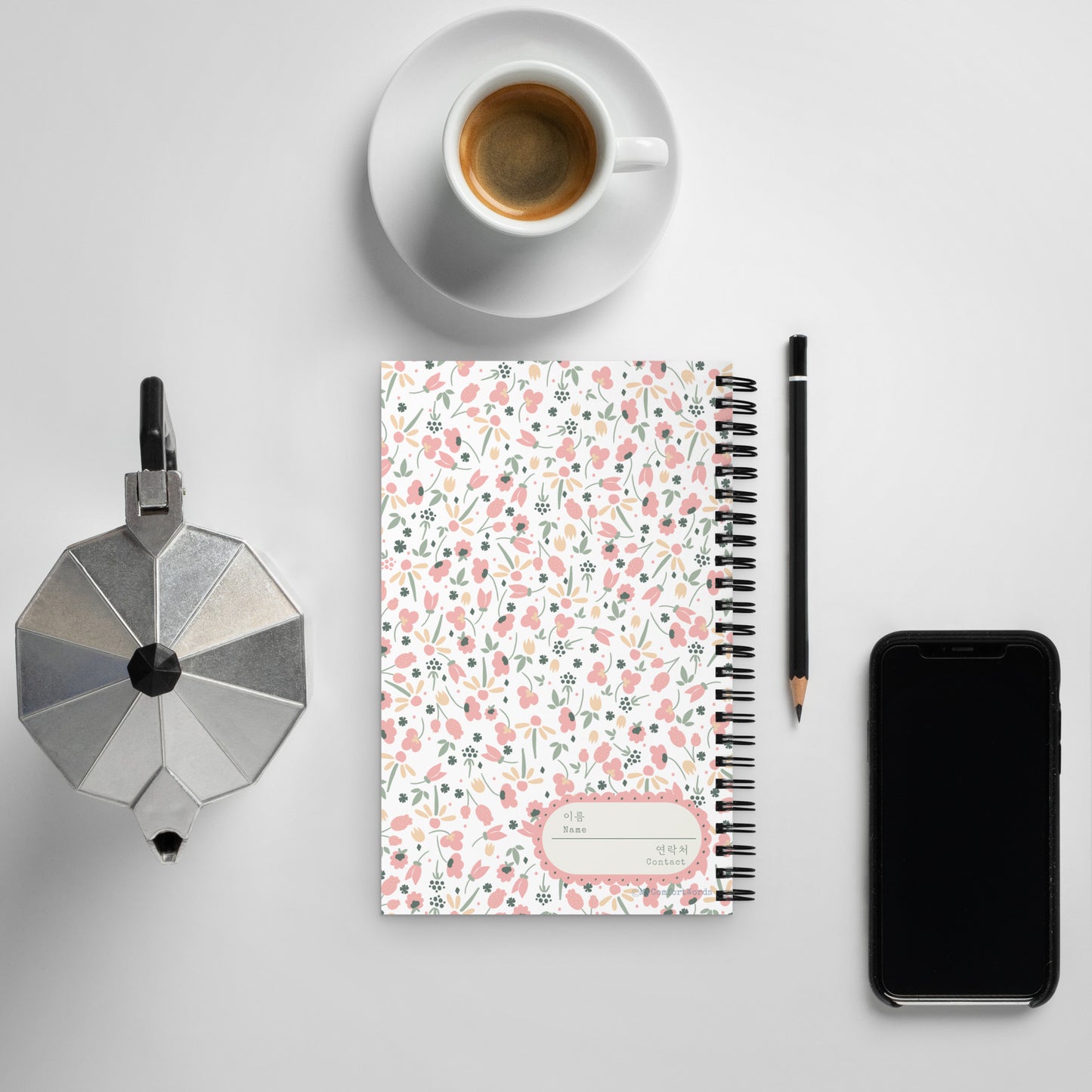 Ilgijang Journal Spiral Notebook with Learning Korean :)
