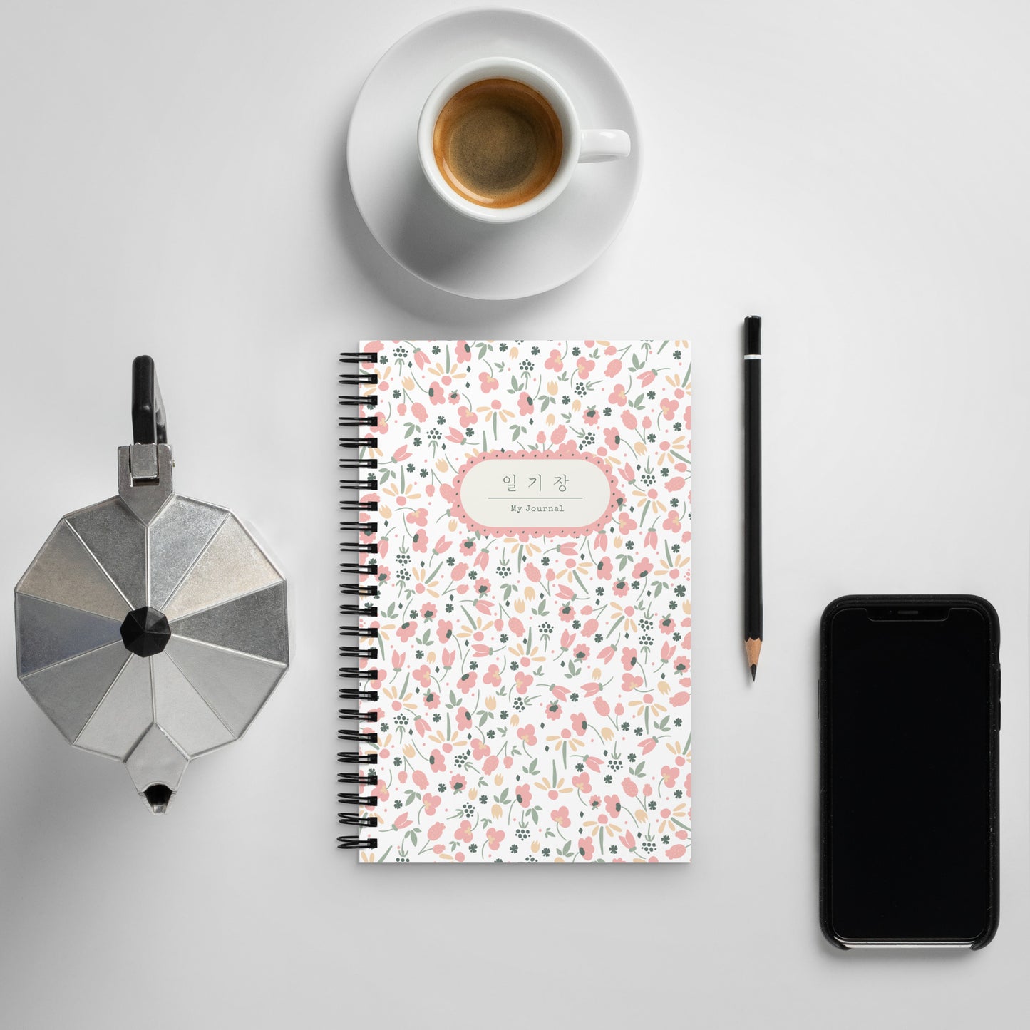 Ilgijang Journal Spiral Notebook with Learning Korean :)