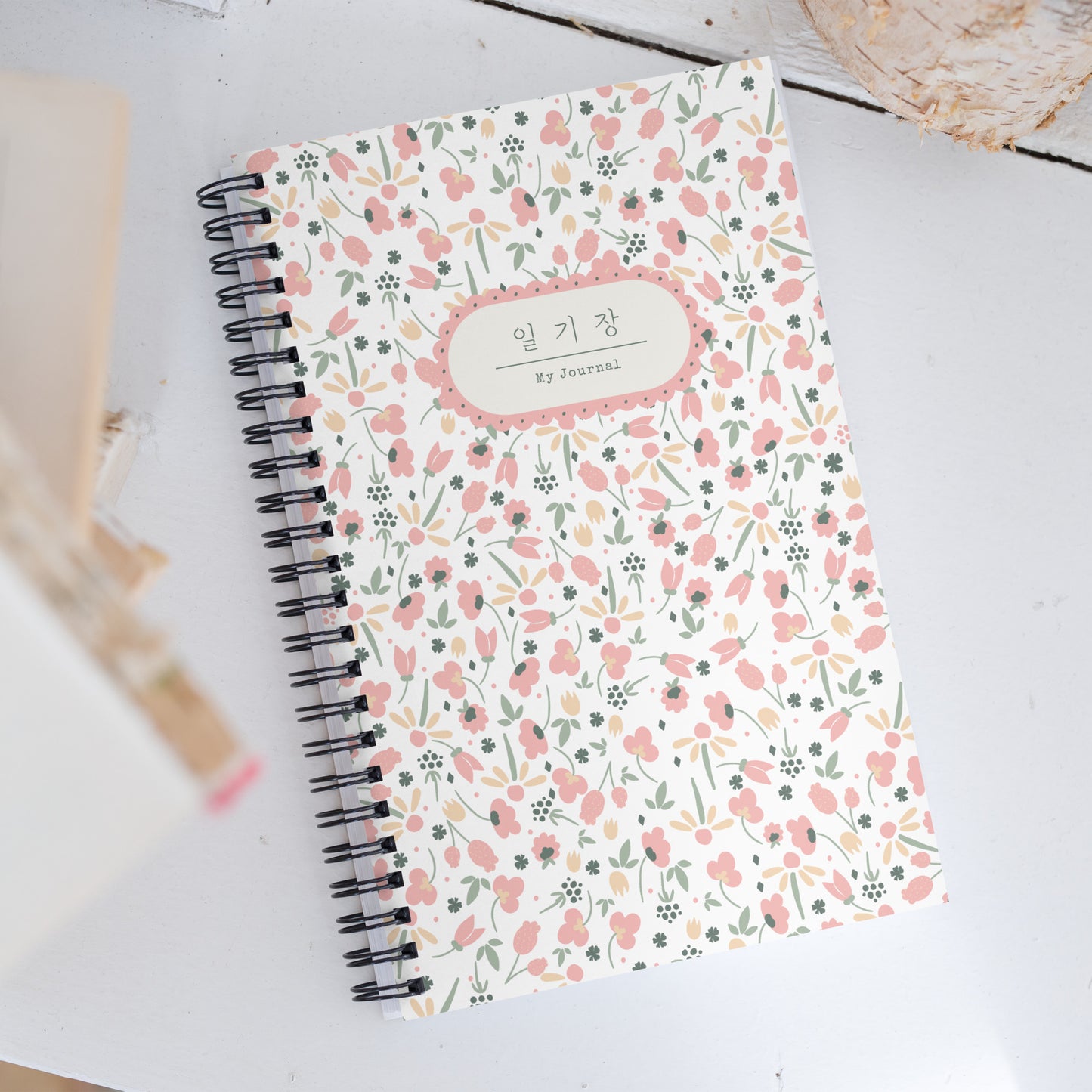 Ilgijang Journal Spiral Notebook with Learning Korean :)