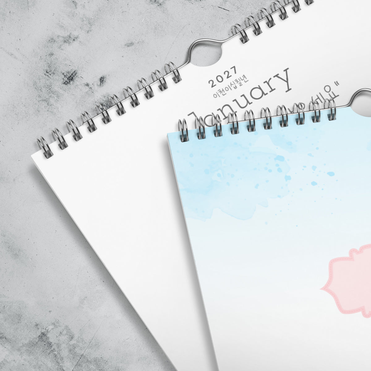 2027 Korean Language Learning Wall Calendar, Hangul Numbers