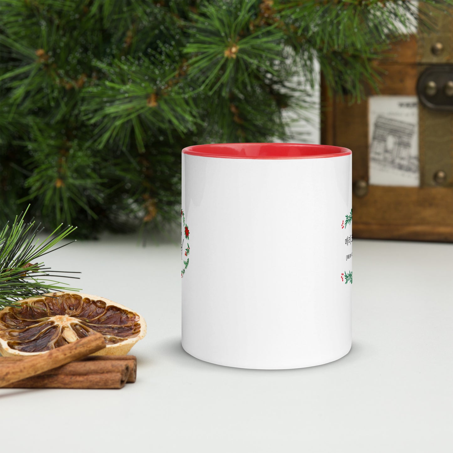 Joyeux noël Mug avec l'apprentissage du coréen