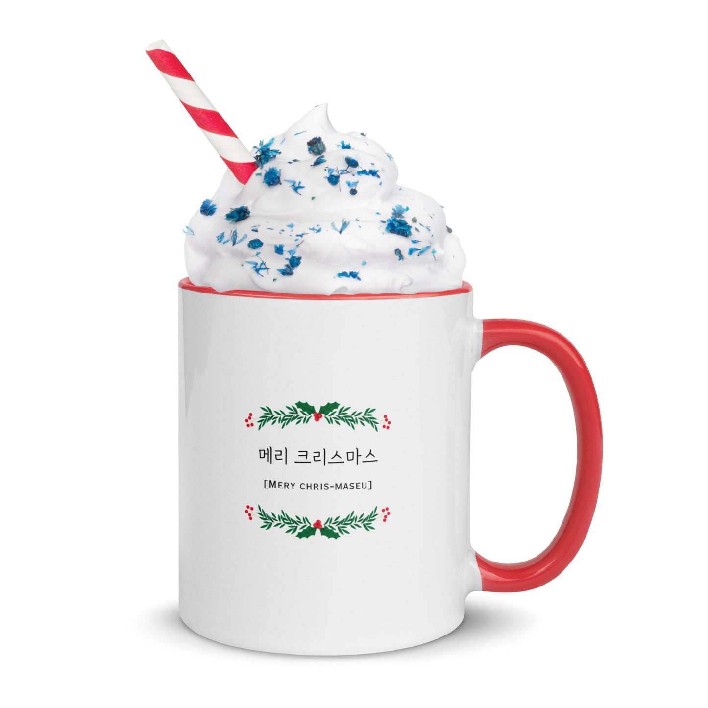 Feliz Navidad Mug with Learning Korean