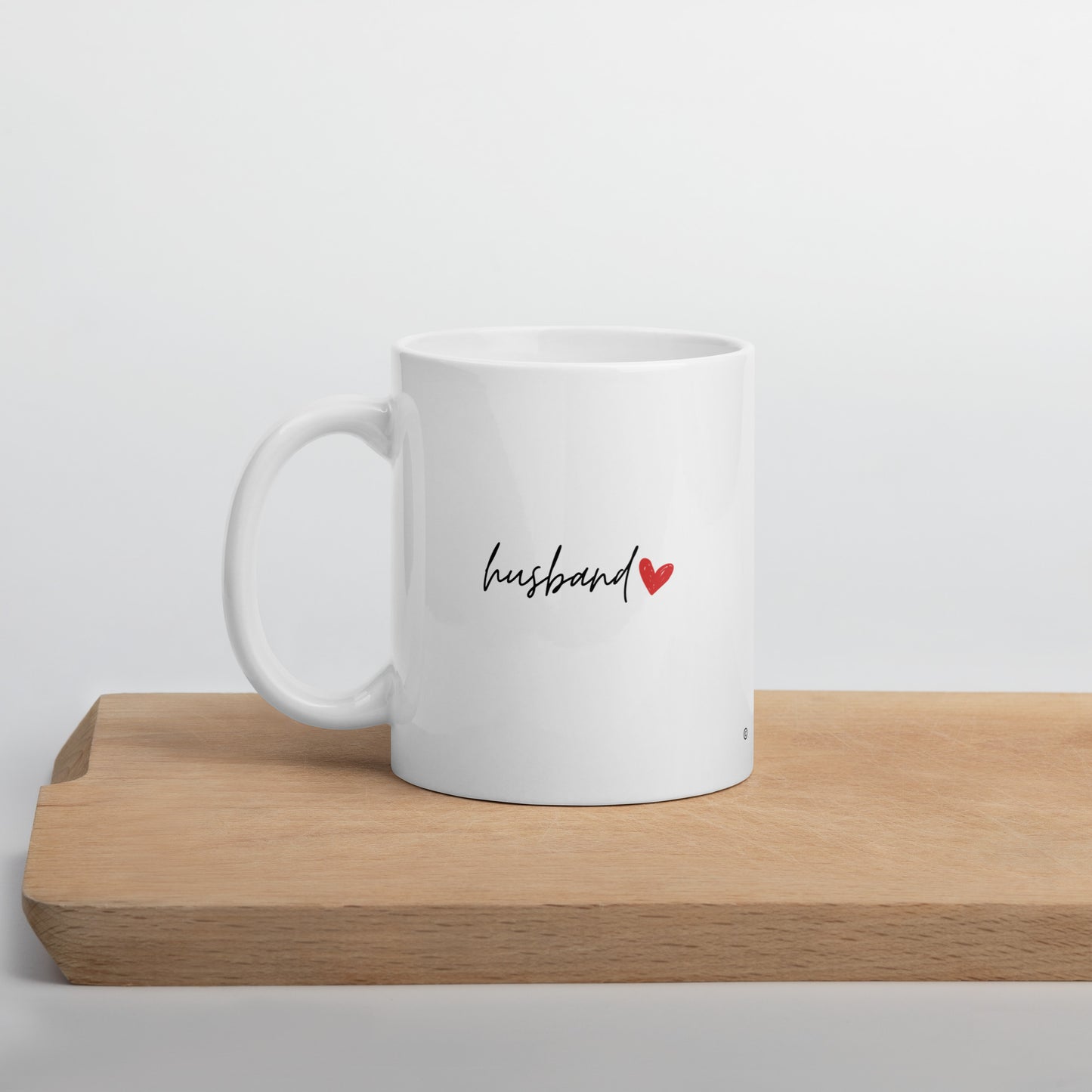 Husband & Wife Couple White glossy mug with Learning Korean :)