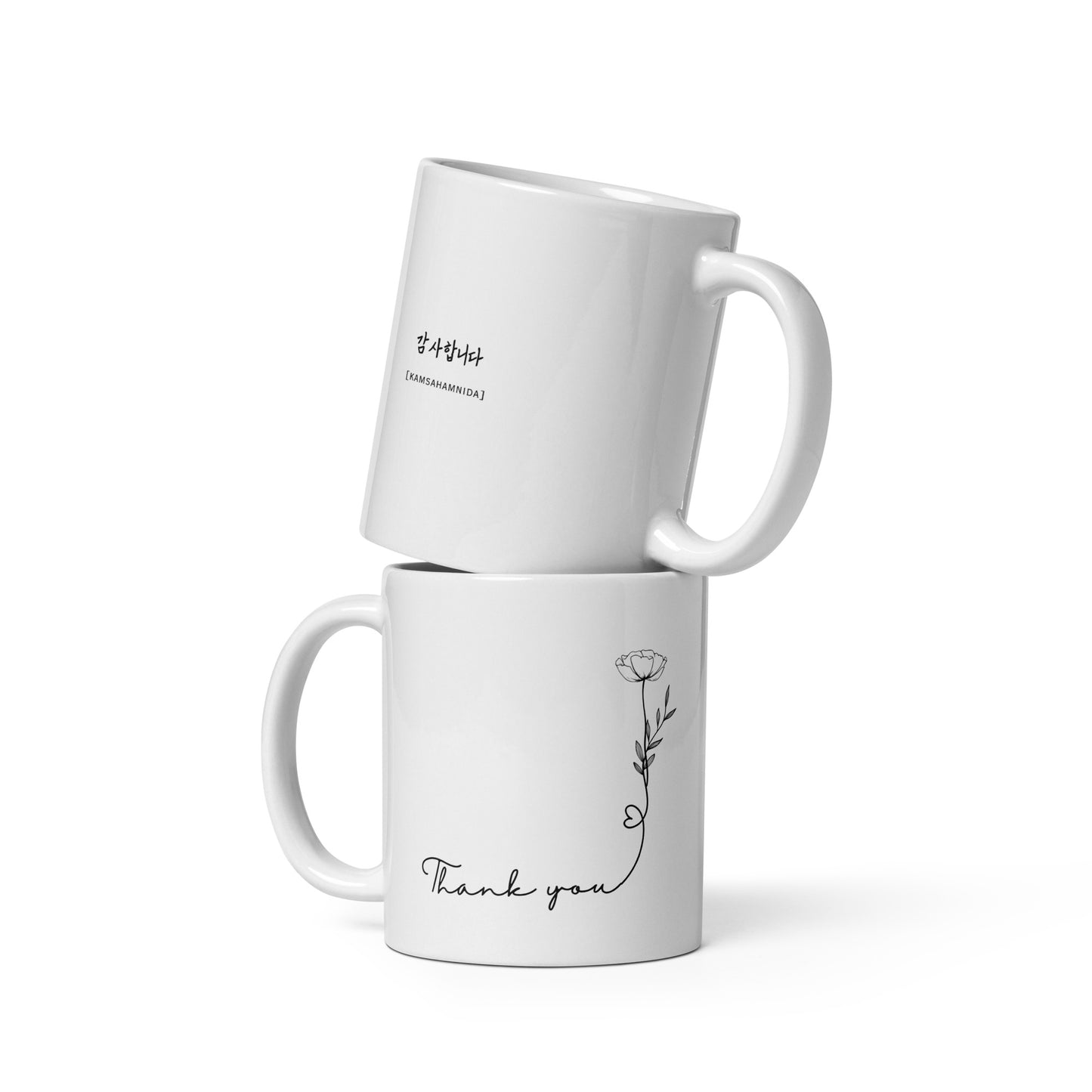 Kamsahamnida Thank You Mug with Learning Korean