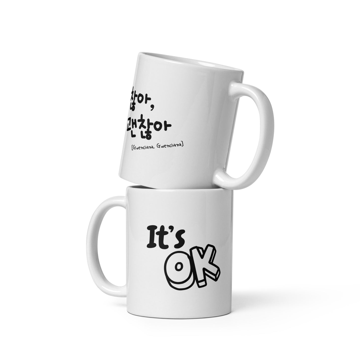 Gwenchana, It's OK Mug with Learning Korean :)