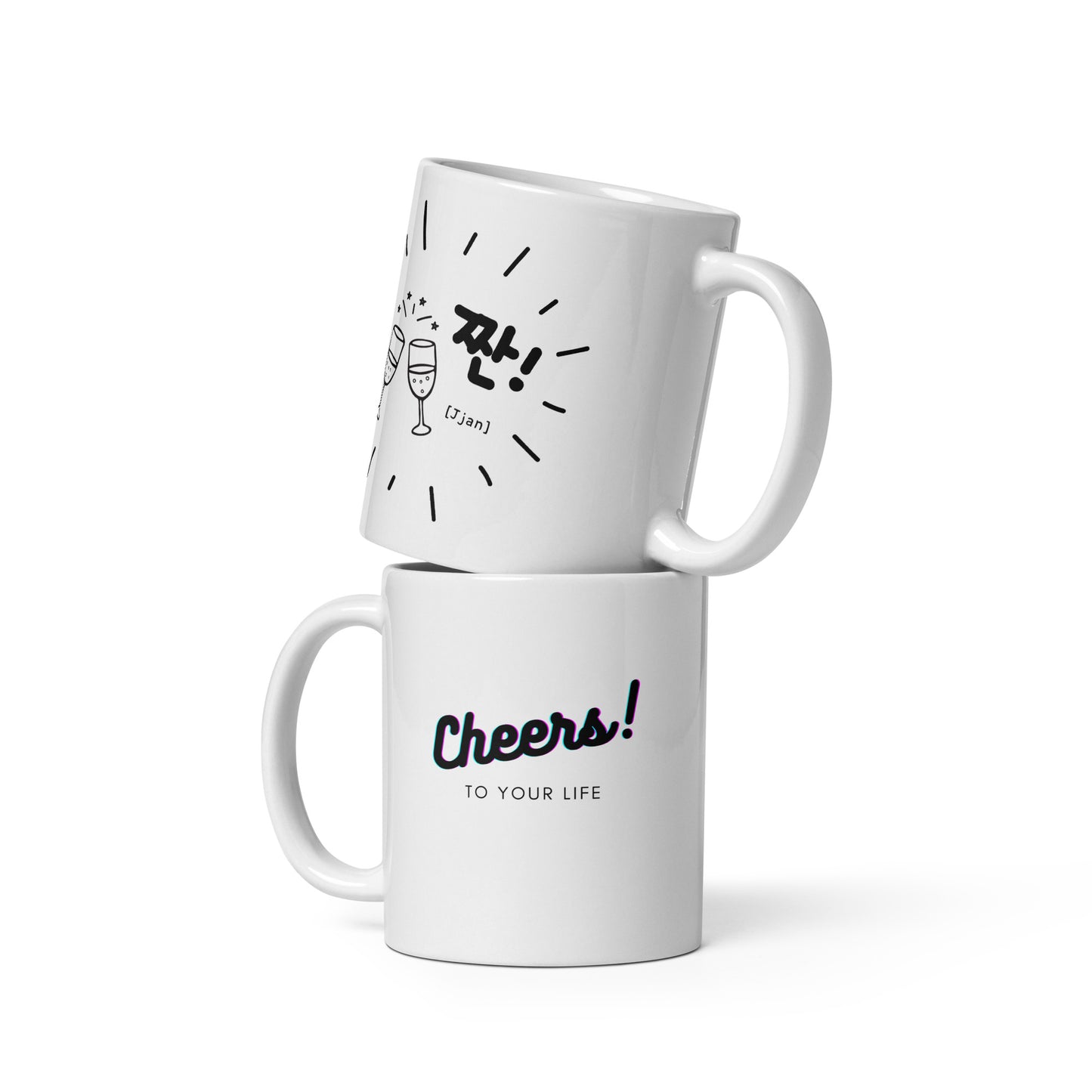 JJan! Cheers Mug with Learning Korean