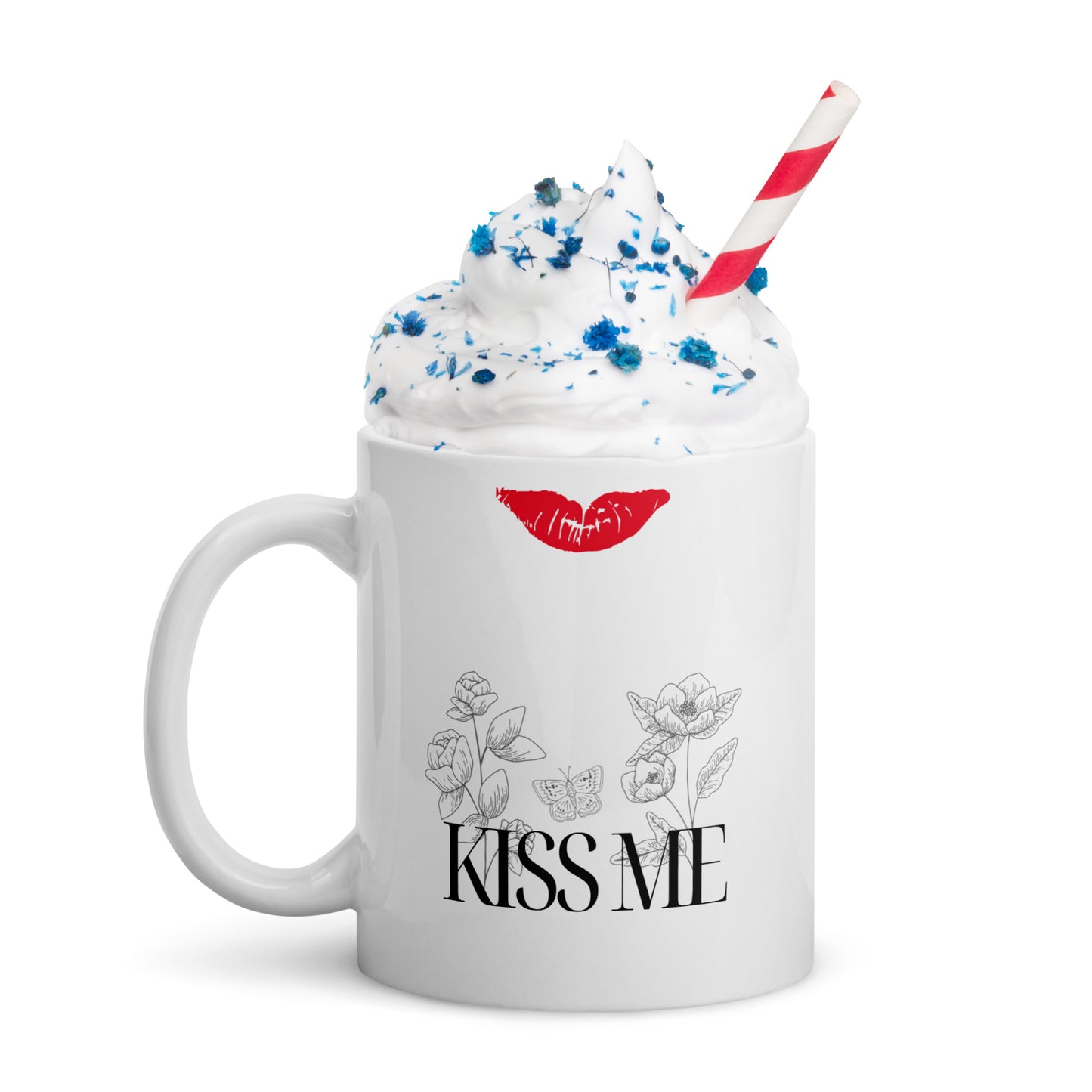 Kiss Me Here Mug with Learning Korean
