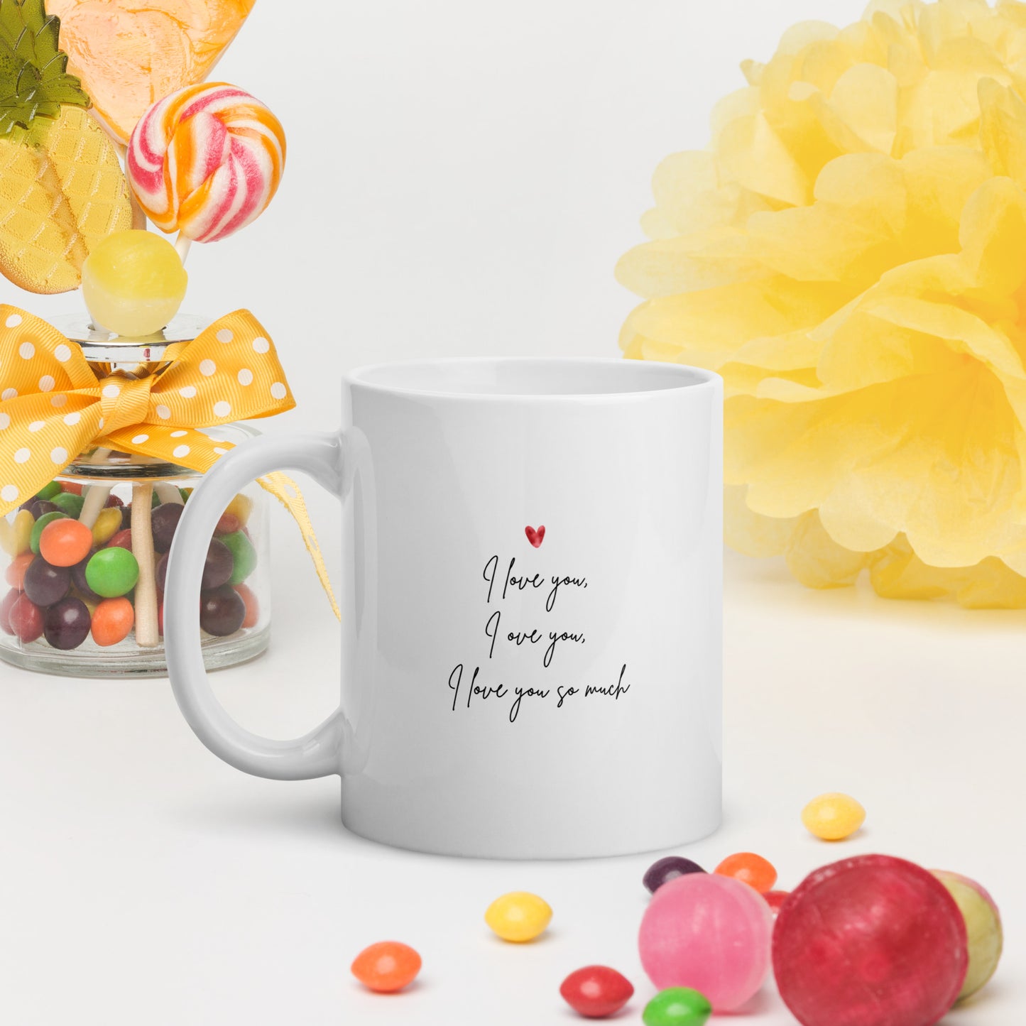 Neomu Saranghae I Love You Je t'aime Mug with Learning Korean