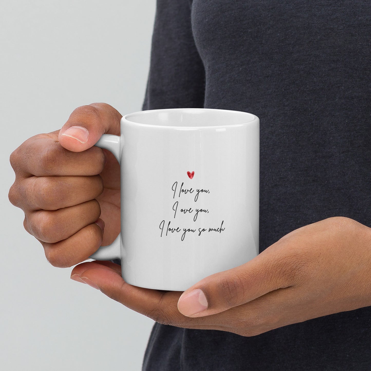 Neomu Saranghae I Love You Je t'aime Mug with Learning Korean
